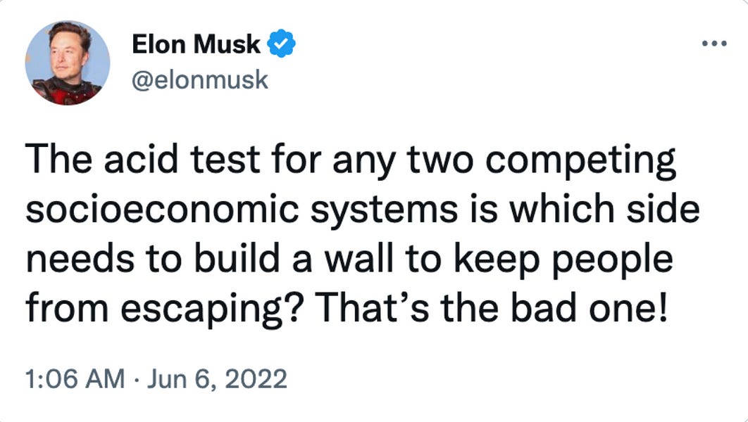 Musk Is Building a Wall